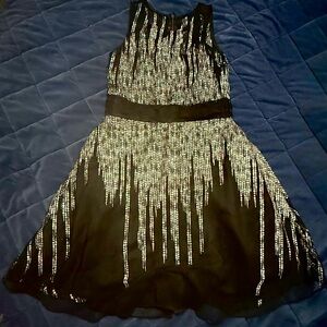 Bloom Black and Silver Sparkle Dress